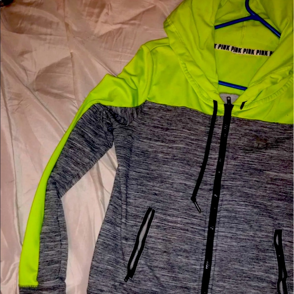 Pink Victoria’s Secret zip up jacket